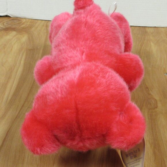SUGAR LOAF‎ TOYS Fuchsia Pink Classic Teddy Bear Kiss Me Plush Plaid Heart 18" - Picture 13 of 14